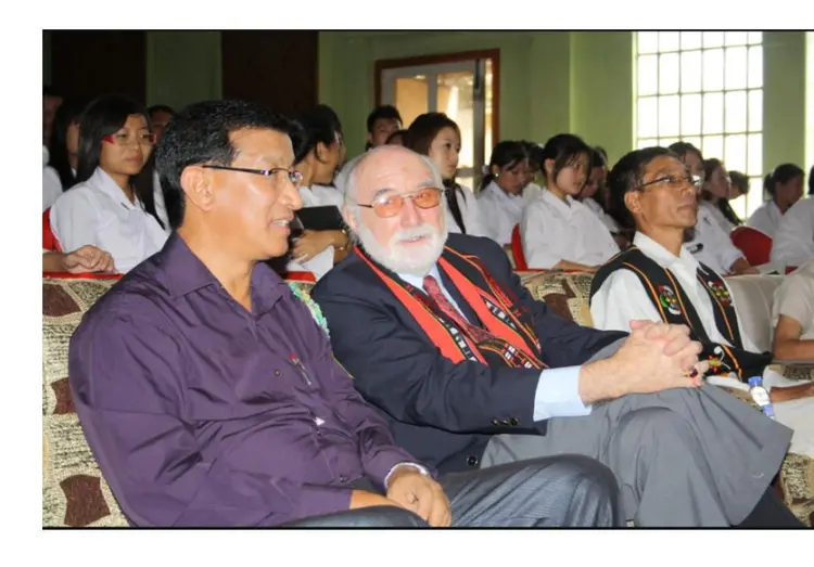 Dr.Roy Thomsom and Dr.Y.Y kikon during BYWC Silver jubilee 