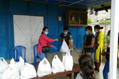 Distribution of supplies Distribution of supplies